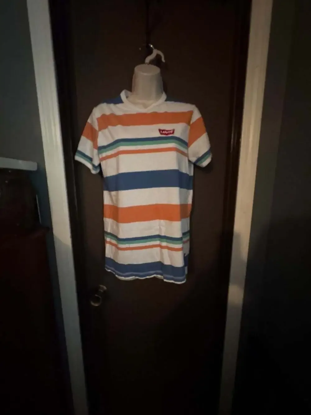 Levi's Men's Multicolored Striped Short Sleeve Crew Neck T-Shirt